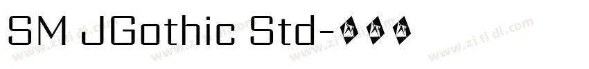 SM JGothic Std字体转换
